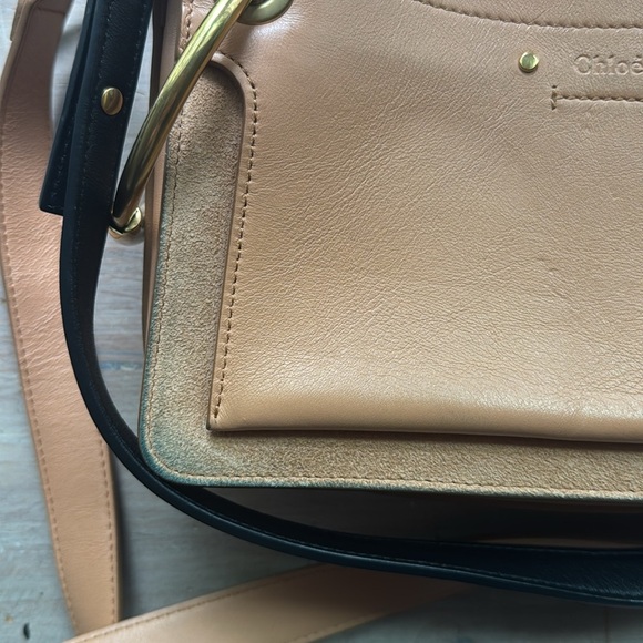 Chloe  Calfskin Suede Small Roy Bag Bleached Brown - Picture 4 of 13